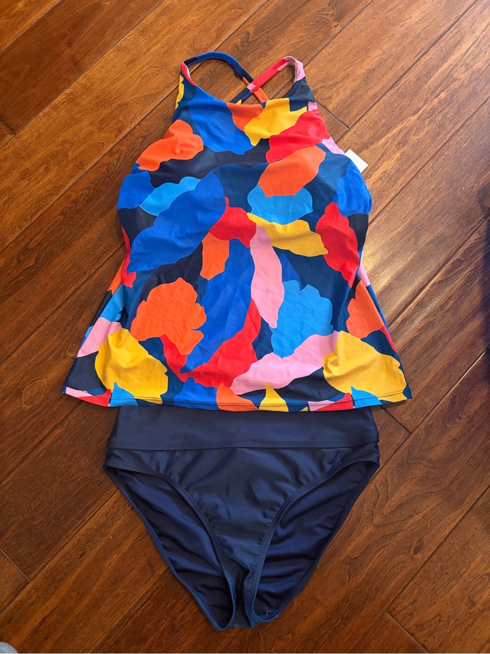 Nautica Multi-Color Tankini Swimsuit brand new - Picture 3 of 10